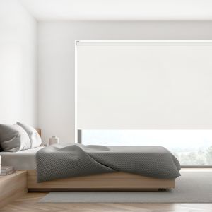 Estor enrollable opaco/oscurante/sundusk blanco 105 x 250cm