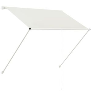 vidaXL toldo retráctil 150x150 cm crema