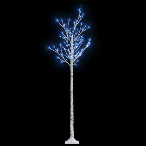 vidaXL árbol de navidad LED azul sauce de interior y exterior 1,8 m