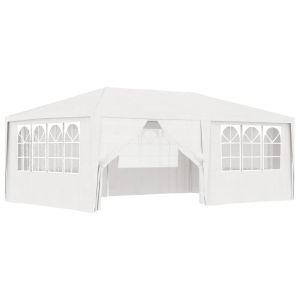 vidaXL carpa profesional para fiestas con paredes blanco 90 g/m² 4x6 m