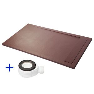 Plato de ducha de resina 160x70 premium ambiente chocolate ral 8017 70x160