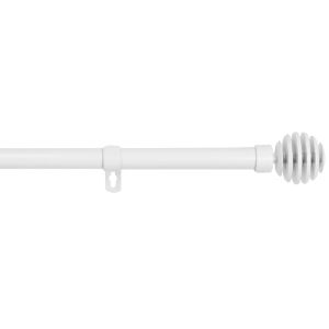 Barra de forja extensible y decorativa(blanco, 120-210cm bola rota)