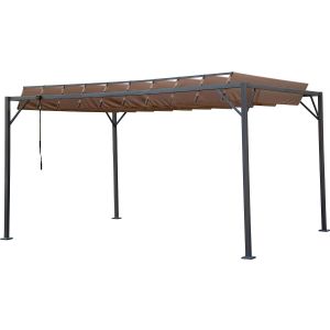 Pérgola bioclimática de tejido  3x4 m - topo