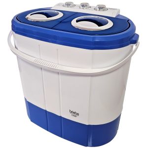 Mini lavadora centrifugadora portátil, 3kg la briebe wm1140 blanco/azul 190