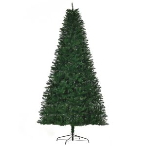 Árbol de navidad PVC, acero color verde 120x120x240 cm Homcom