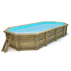 Piscina de madera "sevilla"  - 8.57 x 4.57 x 1.45 m