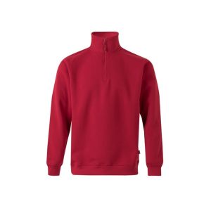 Sudadera media cremallera 3xl rojo