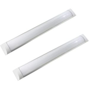 2x regletas LED slim, 36w 3600 lm, blanco neutro 4000k, ip20