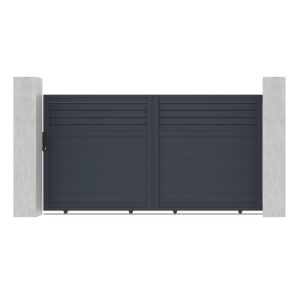 Pack puerta corredera 3m carpatia 300c160 + 2 postes a.190cm