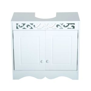 Armario de baño melamina,melamina color blanco 60x30x56cm homcom