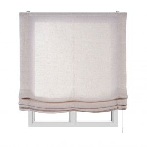 Estor plegable sin varillas, estor paqueto traslúcido  beige, 105 x 250cm