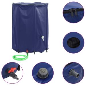 vidaXL depósito de agua plegable con grifo PVC 1350 l