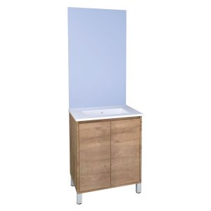 Ondee - mueble de baño suspendido belis + espejo - ancho: 60cm