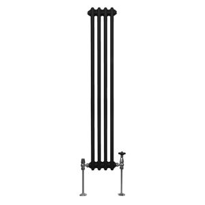 Radiador tradicional vertical de 3 columnas – 1500 x 202mm - negro