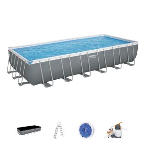 Piscina desmontable tubular bestway power steel 732x366x132 cm depuradora d