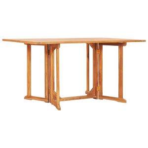 vidaXL mesa de jardín plegable butterfly madera de teca 150x90x75 cm