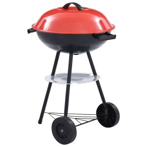 Barbacoa de carbón portátil con ruedas xxl 44 cm es4970