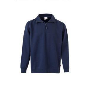 Sudadera media cremallera xs azul navy