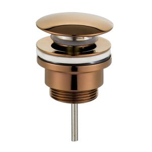 Kibath válvula clic clac lavabo bidet acabado oro rosa fabricado en latón