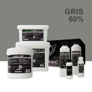 Kit microcemento sbc 5m² baños y cocinas gris 60%