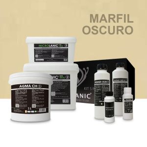 Kit microcemento sar 5m² paredes/suelos marfil oscuro