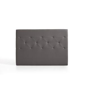 Cabecero zafiro para cama de 90 de polipiel gris 115x115x8. Matris