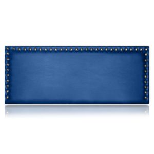 Cabeceros dafne tapizado polipiel azul 220x55 de sonnomattress