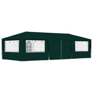 vidaXL carpa profesional para fiestas con paredes verde 90 g/m² 4x9 m