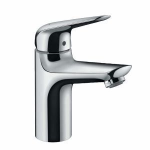 Mezclador de lavabo hansgrohe 100 novus coolstart con desagüe push-open aca