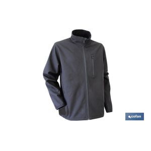 Chaqueta soft shell negra lister 340g/m talla s