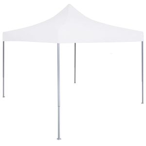 vidaXL carpa plegable profesional acero blanco 3x3 m