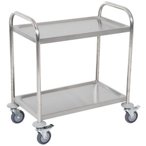 Carrito de cocina acero inoxidable color gris 70.5x40.5x81 cm Homcom