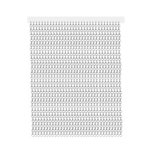 Cortinas de exterior impermeables – cort | 120 x 240 cm - krismar - plata