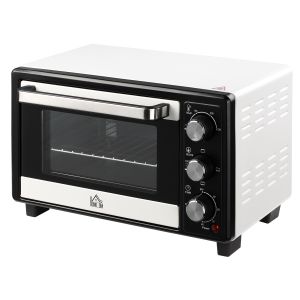 Horno eléctrico metal, acero inoxidable y vidrio templado bicolor