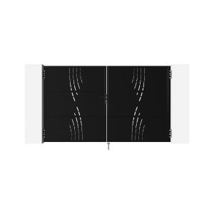 Nali pack cancela batiente veleta 3x1,8m + cancela al.180cm negro