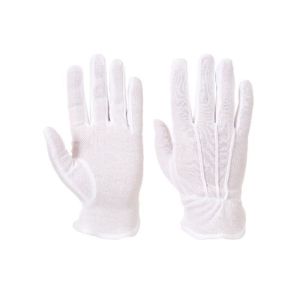 Guante microdot - portwest - blanco - talla l