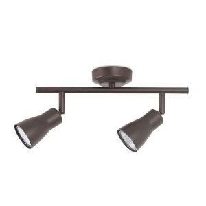 Regleta 2 focos modelo Safran Double GU10 Marrón FORLIGHT