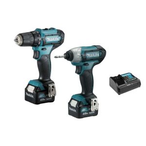 Set de 2 máquinas makita clx224smj - taladro atornillador - atornillador de