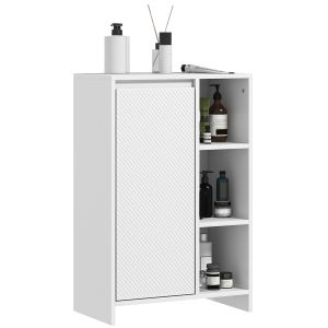 Armario de baño mdf color blanco 53x30x80 cm Homcom, hogar - baño