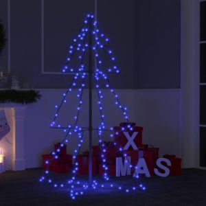 Árbol de navidad 160 LEDs interior y exterior 78x120 cm es6366
