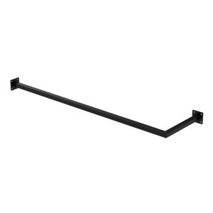 Perchero de pared, d30cm x b110cm, negro, de acero