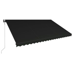 vidaXL toldo retráctil automático gris antracita 500x300 cm