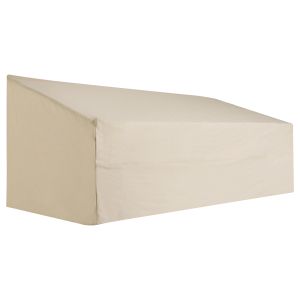 Funda protectora de banco tela oxford color beige 218x111x101 cm outsunny