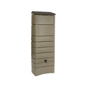 Colector de agua de pared "bekasi" - 300 l - taupe