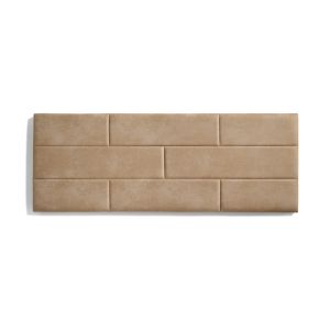 Cabecero de cama 110 muro ladrillos   112x57x5cm camel claro