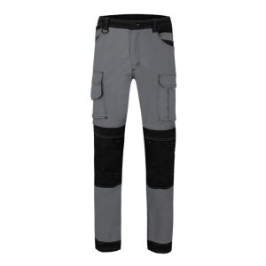 Velilla pantalon canvas stretch l gris/negro