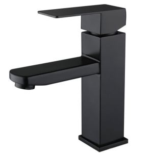 Grifo lavabo negro parva coal grifers