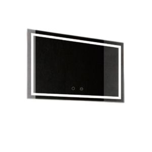 Espejo rectangular luz LED retroiluminada, 80x90 6500k fría