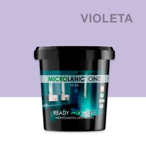 One fino 20kg 40m2 microcemento violeta