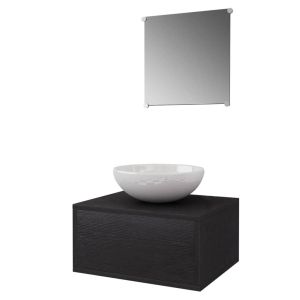 Mueble De Baño Aseo Color Blanco Brillo 2 Puertas Con Espejo 60x45 Cm Sin  Lavabo con Ofertas en Carrefour